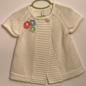 Knitted Fashion Girls Short Sleeve Sweater
